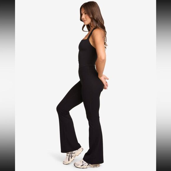 CSB Form Invisible Scrunch Flare Leggings Regular Size XS Black - Picture 3 of 4